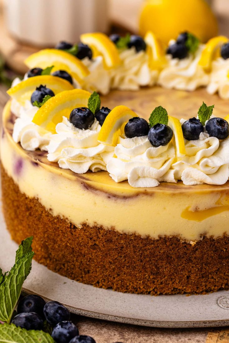 Lemon Blueberry Cheesecake